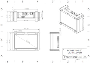 PowerTune Digital Mini Dash V5